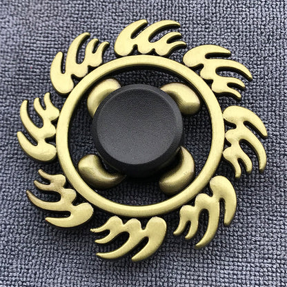 Bronze Alloy Fingertip Gyro Rotating Hand Spinner Toy Fun globalswanky 01
