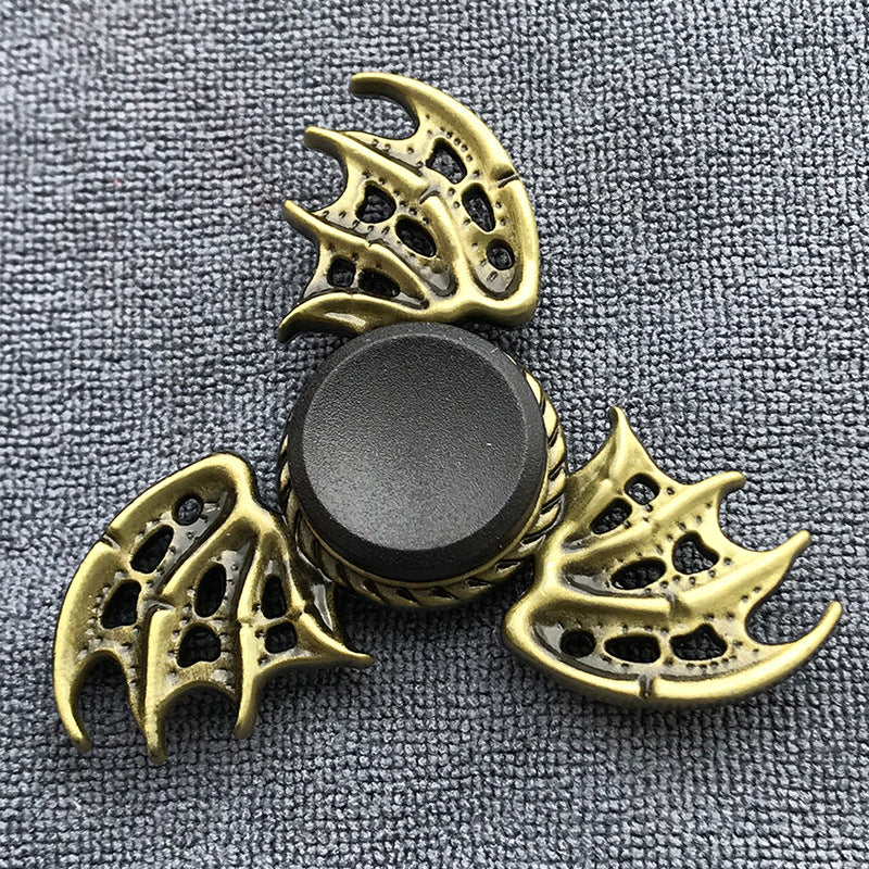 Bronze Alloy Fingertip Gyro Rotating Hand Spinner Toy Fun globalswanky 02