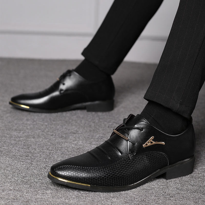 Business Formal Men's Lace-up Casual Shoes for Office Wear Global swanky 1