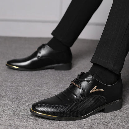 Business Formal Men's Lace-up Casual Shoes for Office Wear Global swanky 1