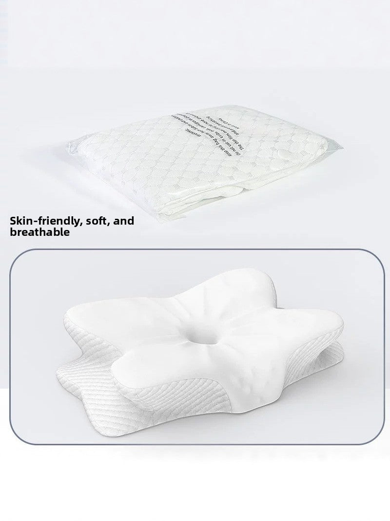 Butterfly Shape Neck Pillow Memory Foam Support Cushion Use globalswanky 03
