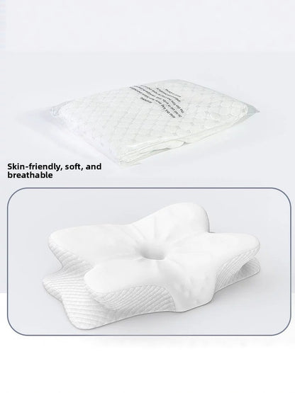 Butterfly Shape Neck Pillow Memory Foam Support Cushion Use globalswanky 03