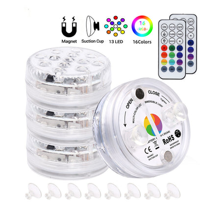 Buy 13 LED Submersible Light – Suction Cup & RF Remote Control globalswanky 02