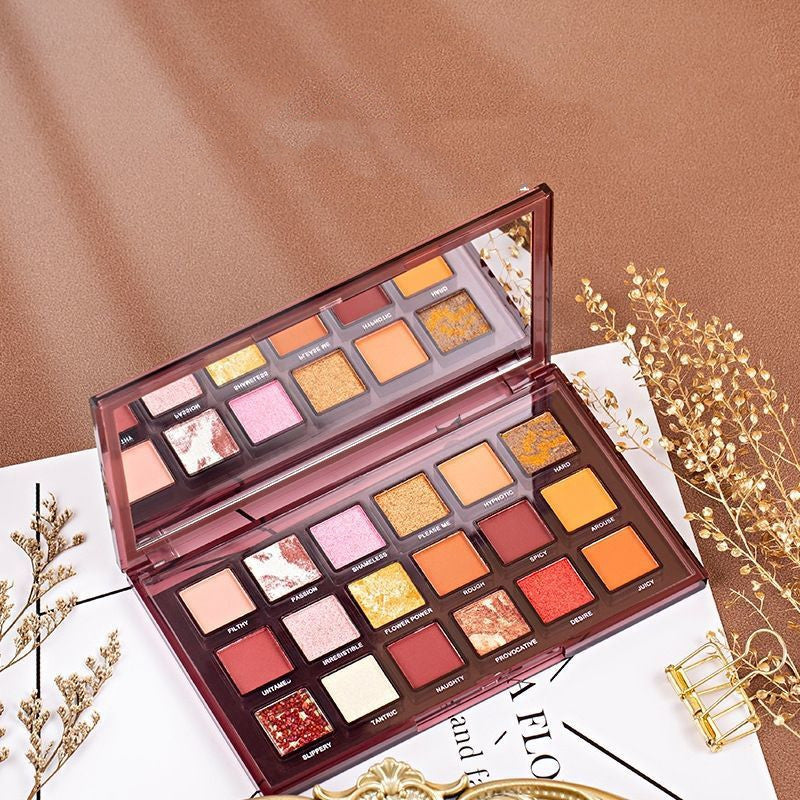 Buy 18-Color Lazy Matte Eye Shadow Palette - Bold & Beautiful global swanky 3