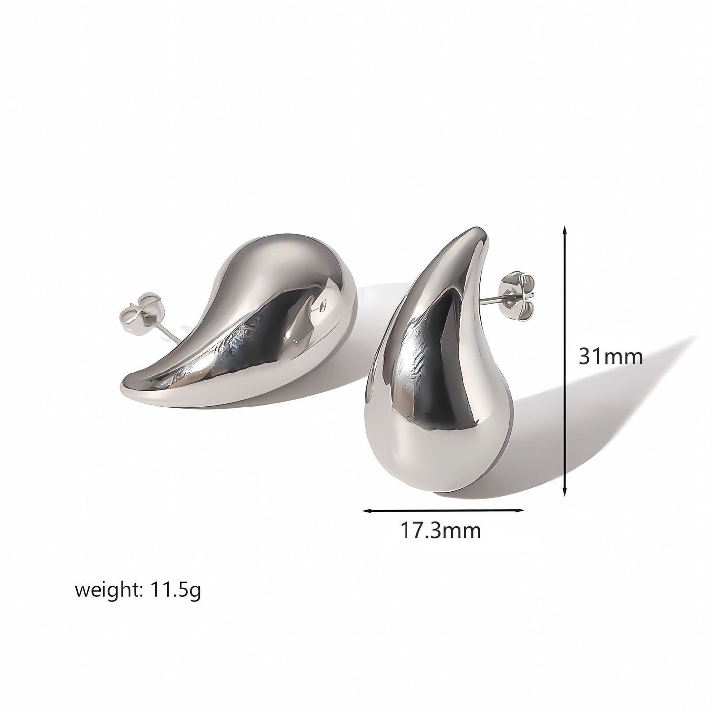 Buy 18K Gold Stainless Steel Earrings That Wont Fade for Women global swanky 3