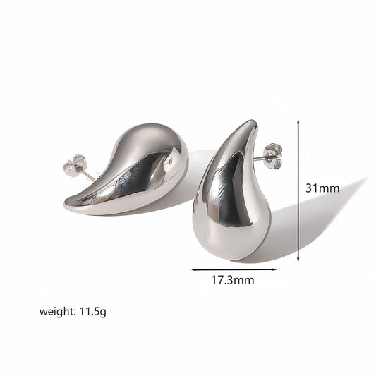 Buy 18K Gold Stainless Steel Earrings That Wont Fade for Women global swanky 3