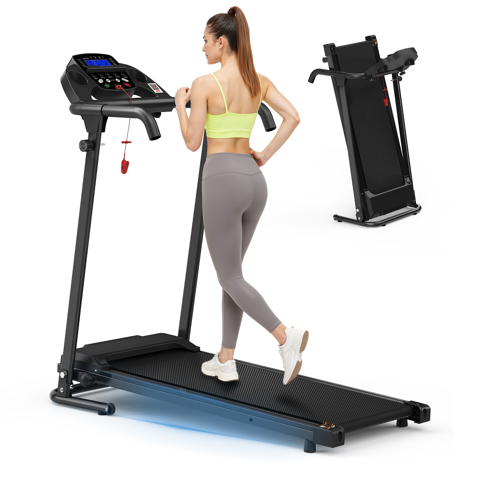Buy 2-in-1 Desk Treadmill with App for Home Walking Running Use global swanky 1