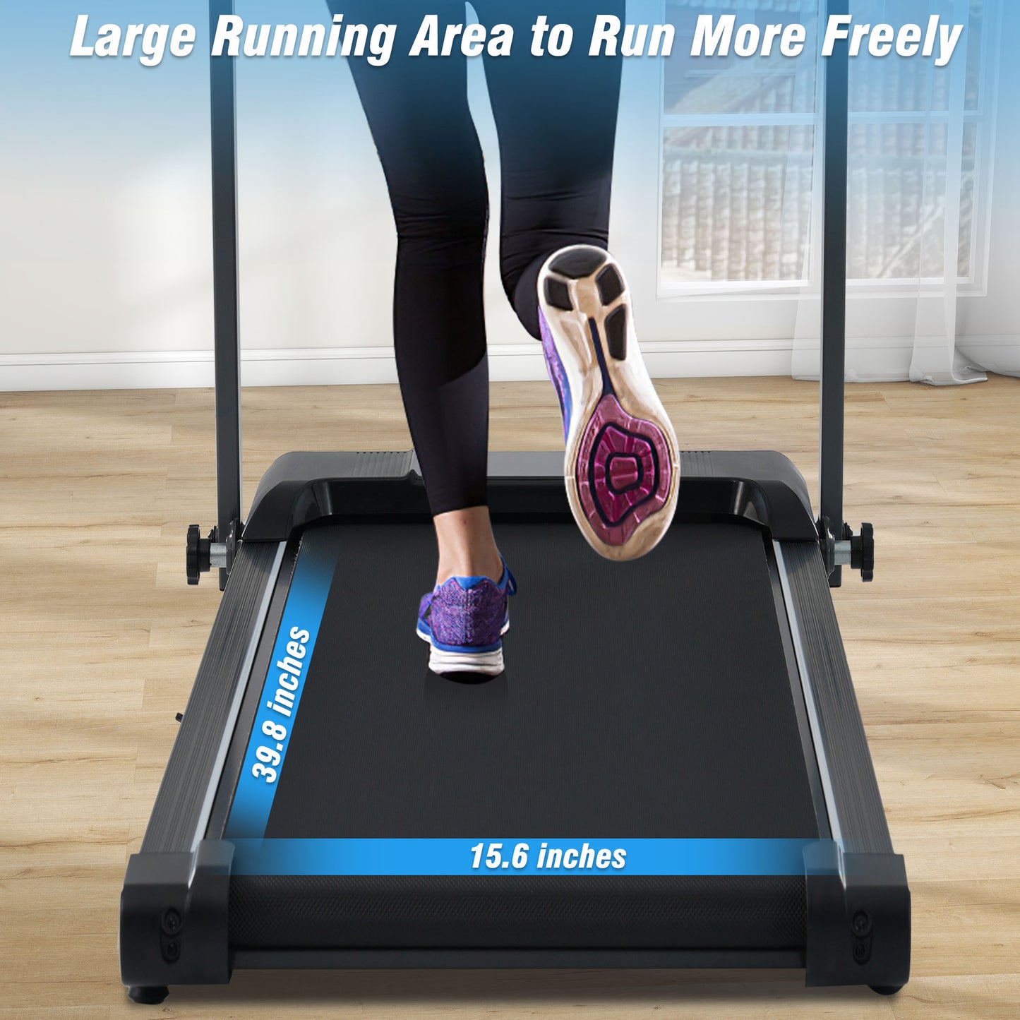 Buy 2.5HP Folding Walking Pad Treadmill with Incline Home Use global swanky 2