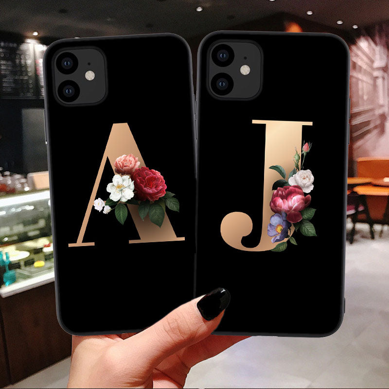 Buy 26 English Alphabet Silicone Phone Cases – Fun Mobile Covers globalswanky 01