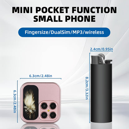 Buy 2G Mini Phone Dual SIM Dual Standby Compact Travel Design
Global swanky 2