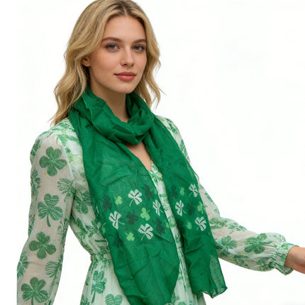 Buy 2pcs Olive Skinny Printed Scarf for Office and Evening Party global swanky 2