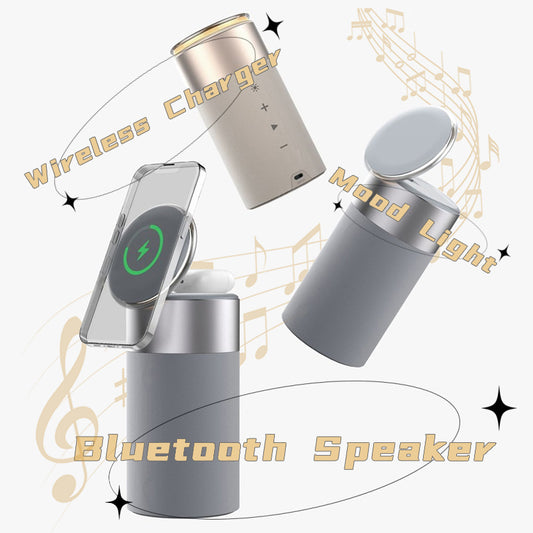 Buy 3-in-1 Wireless Charger iPhone AirPods Bluetooth Speaker Lamp global swanky 3