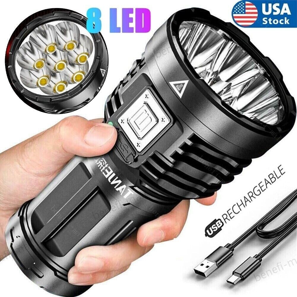 Buy 30W Super Bright LED Torch USB Rechargeable Flashlight Pro global swanky 1