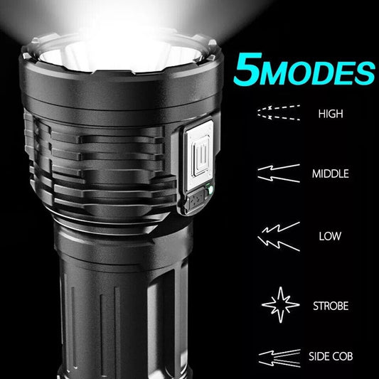 Buy 30W Super Bright LED Torch USB Rechargeable Flashlight Pro global swanky 3