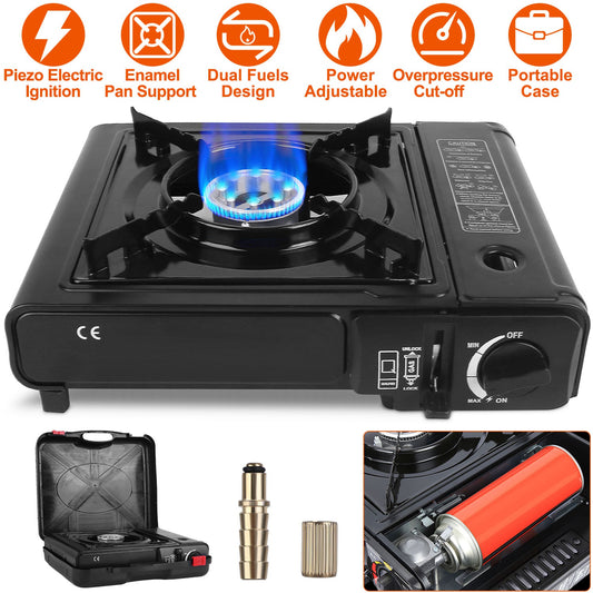 Buy 3300W Portable Camping Stove Dual Fuel Burner with Piezo global swanky 1