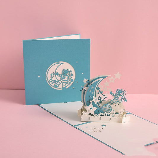 Buy 3D Laser Cut Handmade Sakura Kissing Lover Greeting Card global swanky 2