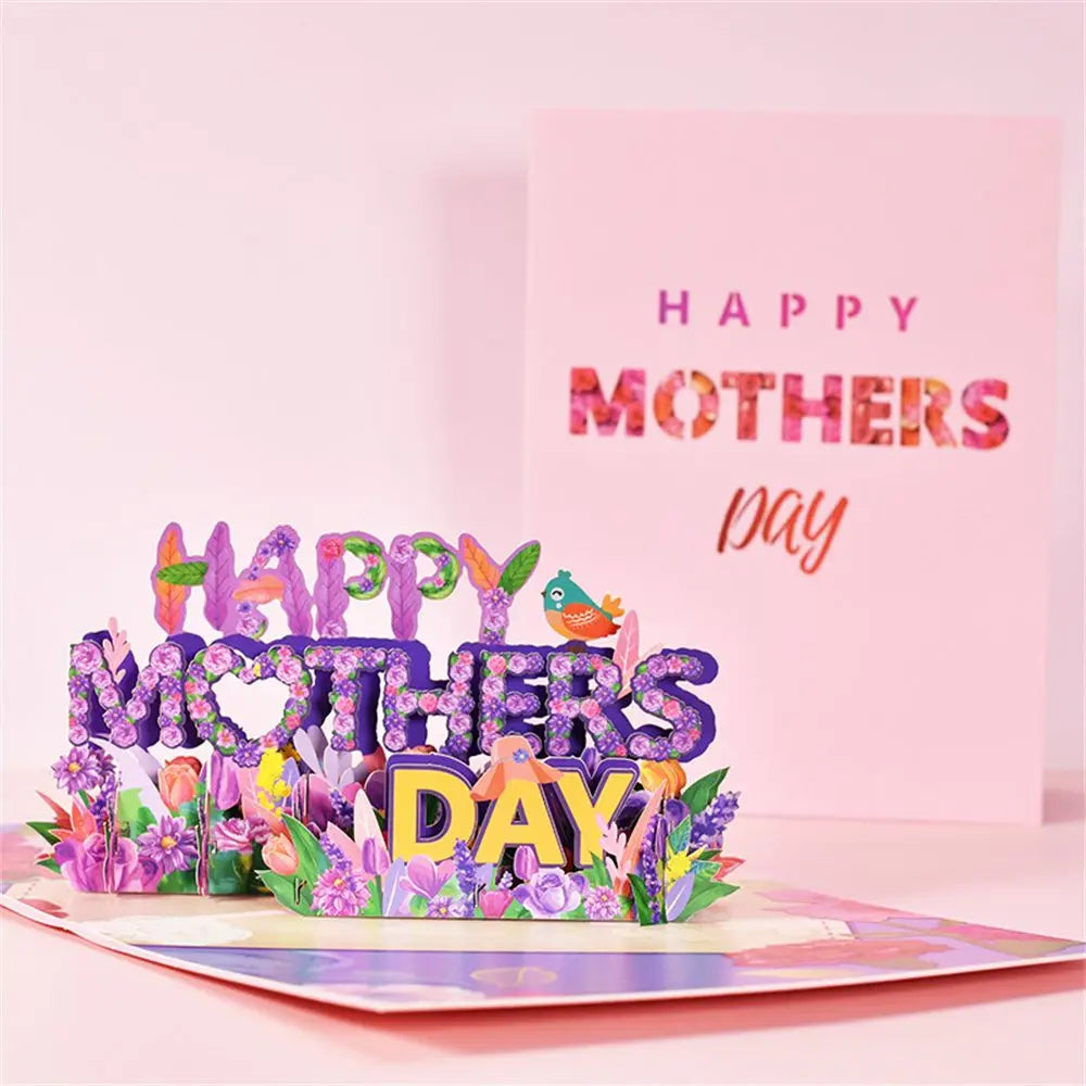 Buy 3D PopUp Flower Bouquet Card for Mom Wife Anniversary Gift global swanky 1