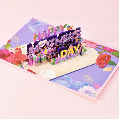 Buy 3D PopUp Flower Bouquet Card for Mom Wife Anniversary Gift global swanky 1