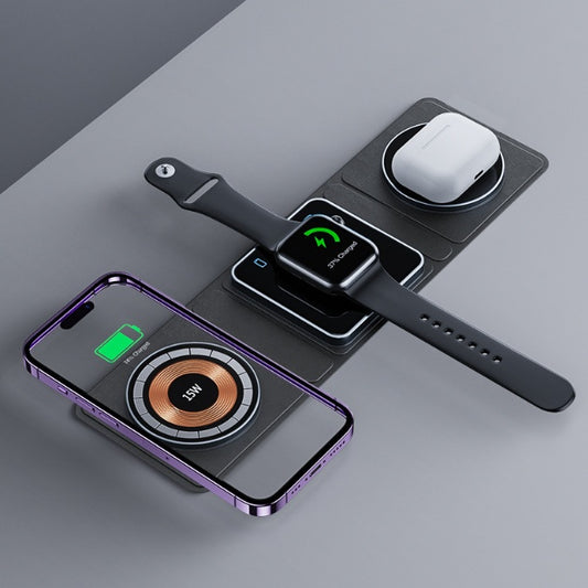 Buy 3 in 1 Magnetic Folding Wireless Charger for iPhone iWatch globalswanky 01