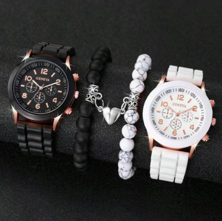 Buy 4-Piece Set Fashionable Best-Selling Classic Couple Watch
Global swanky 1
