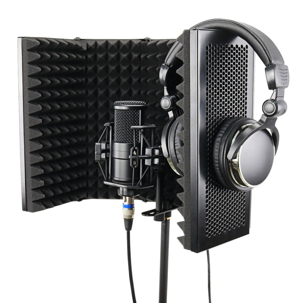 Buy 5-Door Microphone Enclosure – Noise Isolation Booth Studio – Global ...