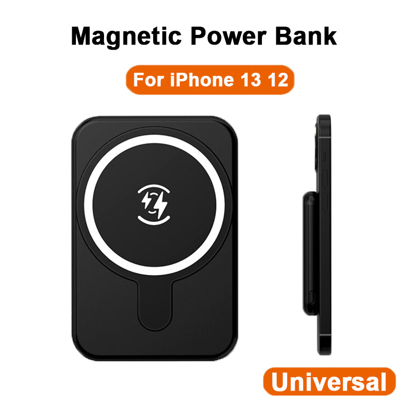 Buy 5000mAh Mini Magnetic Wireless Power Bank Portable Charger globalswanky 03