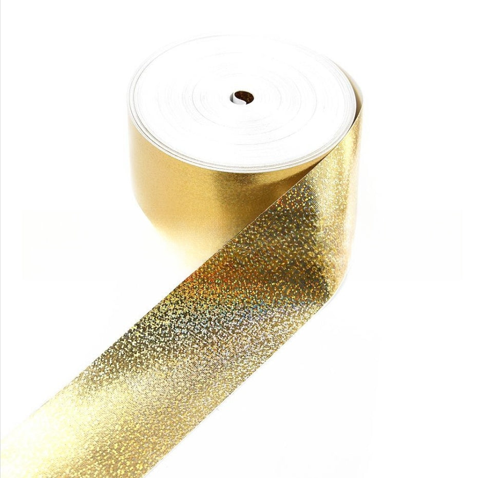 Buy 50 Yards Laser Silver Ribbed Band 75MM Roll Craft Ribbon global swanky 2