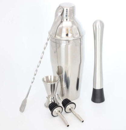 Buy 6-Piece Stainless Steel Cocktail Shaker with Ice Bucket Set global swanky 2
