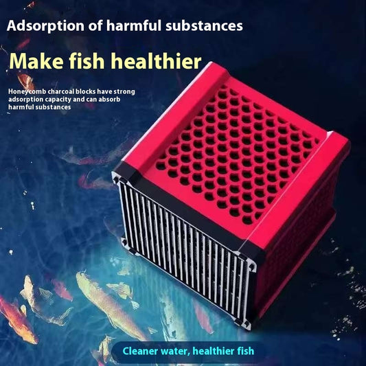 Buy Activated Carbon Honeycomb Cube for Aquarium Water Cleaning globalswanky 02