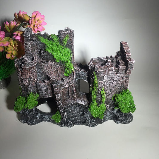 Buy Aquarium Resin Castle Decoration for Fish Tank Landscape globalswanky 02