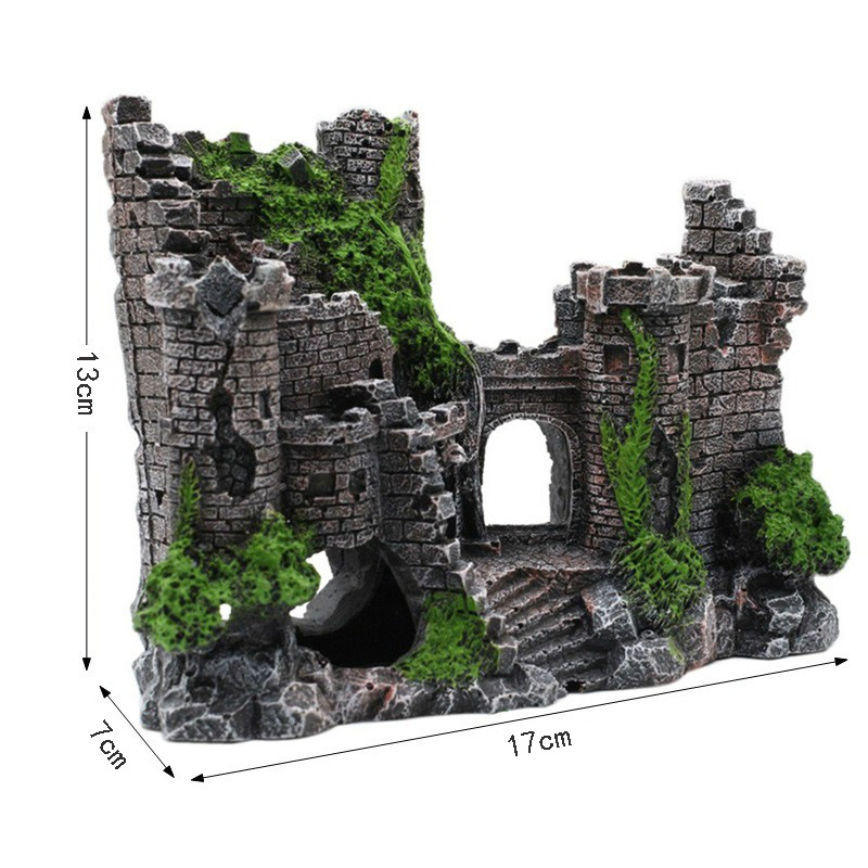 Buy Aquarium Resin Castle Decoration for Fish Tank Landscape globalswanky 03