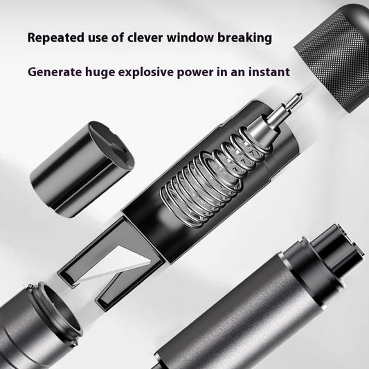 Buy Automobile Safety Hammer Window Breaker & Seat Belt Cutter global swanky 3