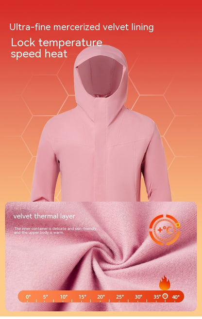 Buy Autumn Winter Wool Lined Soft Shell Jacket Reflective & Warm global swanky 3