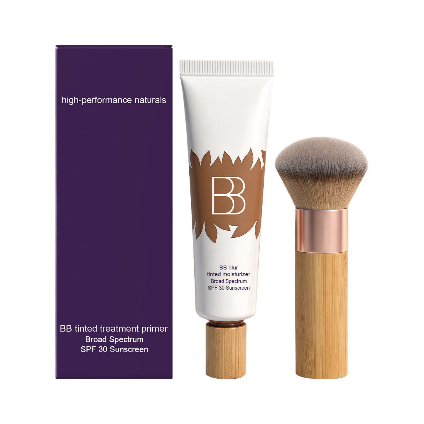 Buy BB Cream Concealer Set with Makeup Brush Smooth Base Daily global swanky 1