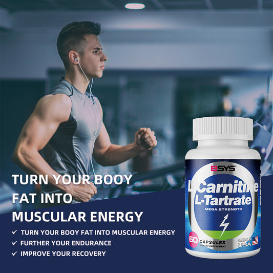 Buy BSYS L-Carnitine L-Tartrate 60's for Exercise and Vitality global swanky 3