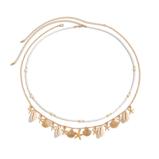 Buy Bohemian Beach Starfish Shell Waist Chain Stylish Jewelry global swanky 3