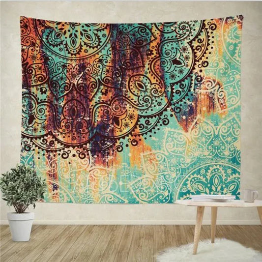 Buy Bohemian Mandala Tapestry – Hippie Floral Room Art Print globalswanky 01