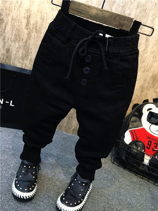 Buy Boy’s Plus Velvet Jeans Thickening for Personality & Comfort global swanky 2