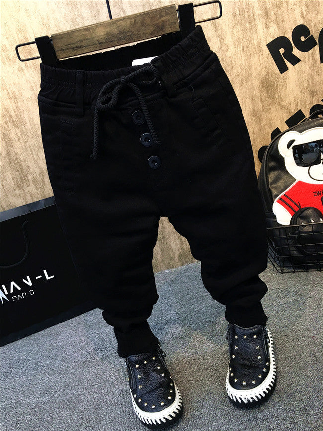 Buy Boy’s Plus Velvet Jeans Thickening for Personality & Comfort global swanky 3