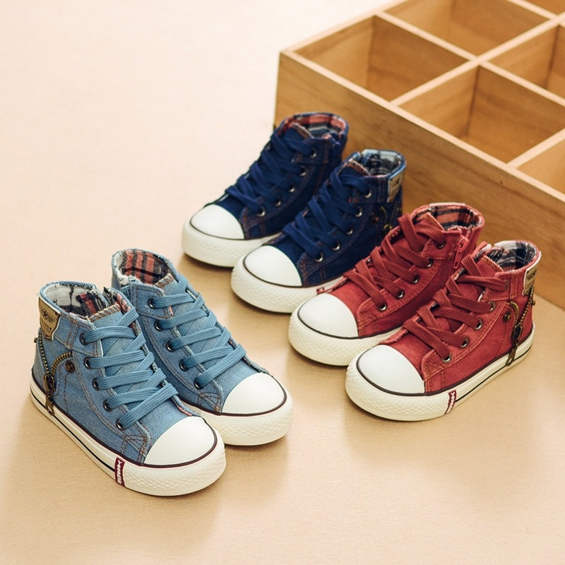 Buy Breathable Denim Sneakers Kids Casual Shoes Boys Girls Sport global swanky 1