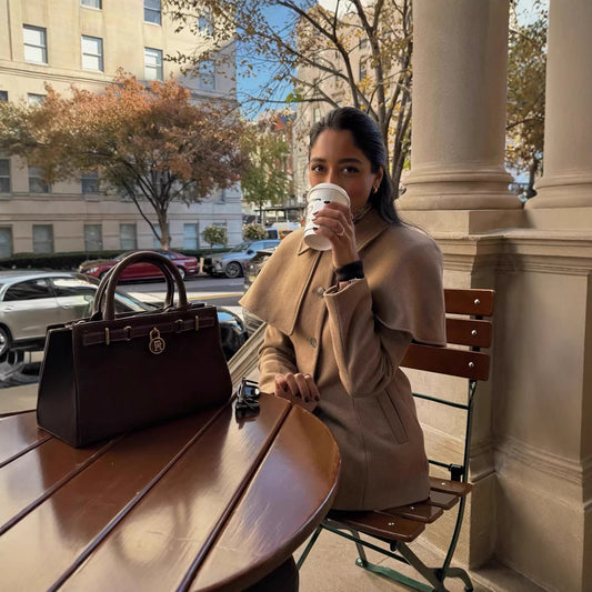 Buy British-style Patchwork Two-Piece Cinched Trench Coat Women global swanky 1