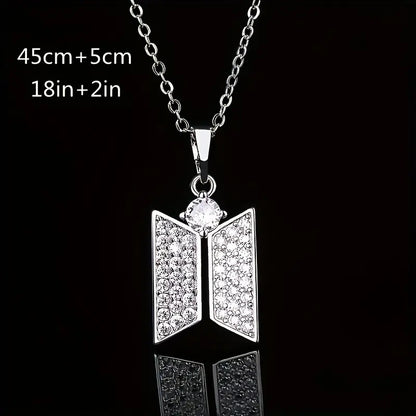 Buy Butterfly Zircon Necklace Pendant Personalized Trendy Accessory global swanky 3