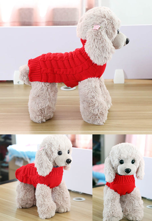 Buy Cashmere Pet Sweater – Twisted Rope Dog Winter Clothes global swanky 4