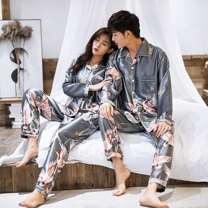 Buy Casual Cardigan Unisex Long Sleeve Pajama Set Nightwear global swanky 3