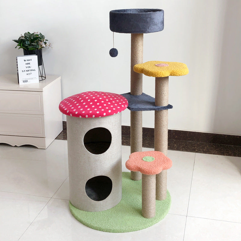 Buy Cat Tower Climbing Tree Scratch Board Wear-Resistant for Cats global swanky 2