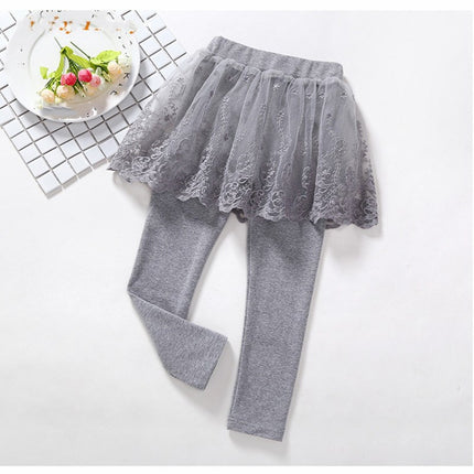 Buy Children's Fake 2 Girls Leggings Cotton Lace Skirt Pants 
Global swanky 3