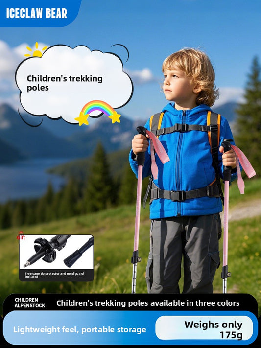 Buy Children's Telescopic Hiking Walking Pole for Outdoor Fun global swanky 3