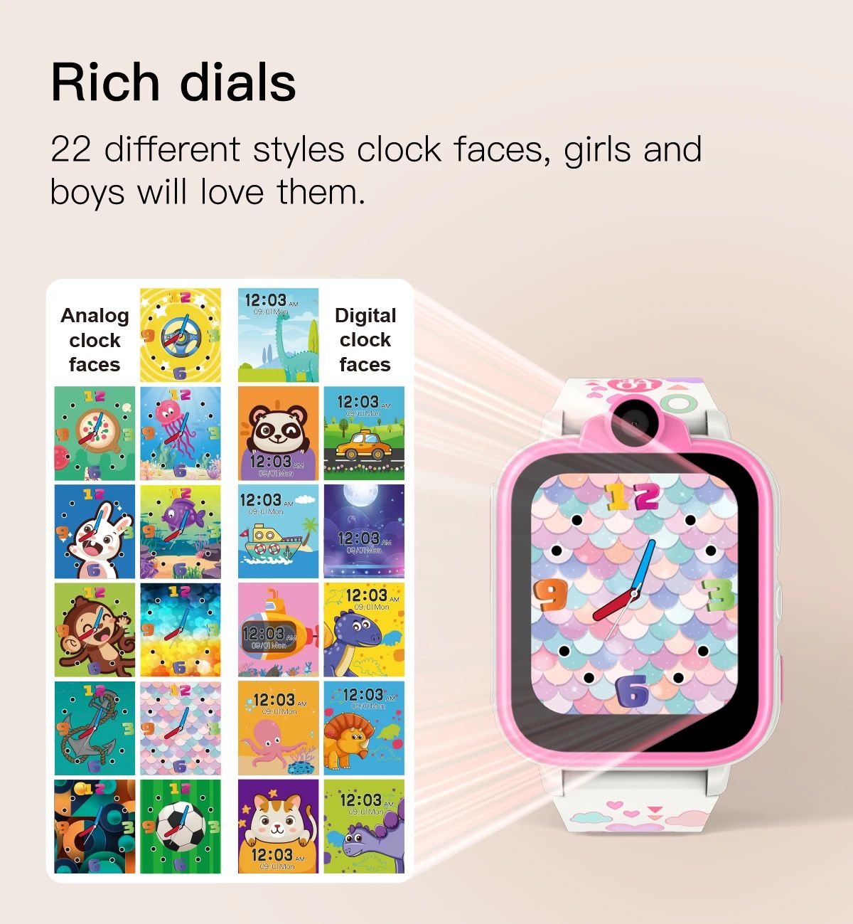 Buy Children’s Touch Screen Smart Watch Multifunction Game Watch global swanky 2