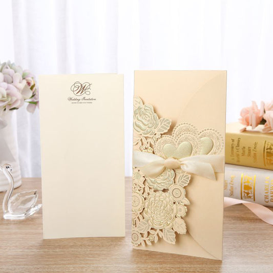 Buy Chinese Style Wedding Invitation Vertical Ribbon Design Cards global swanky 2