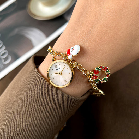 Buy Christmas Bracelet Quartz Watch for Women – Stylish Gift
global swanky 1